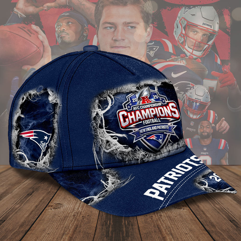 New England Patriots 2025 AFC Champions Classic Cap – TMTHU3524
