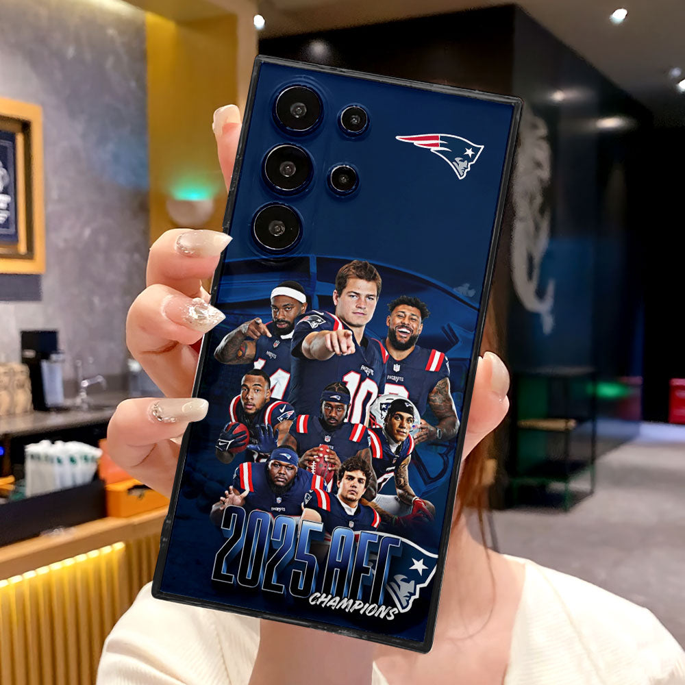 New England Patriots 2025 AFC Champions Phone Case – TMTHU3465
