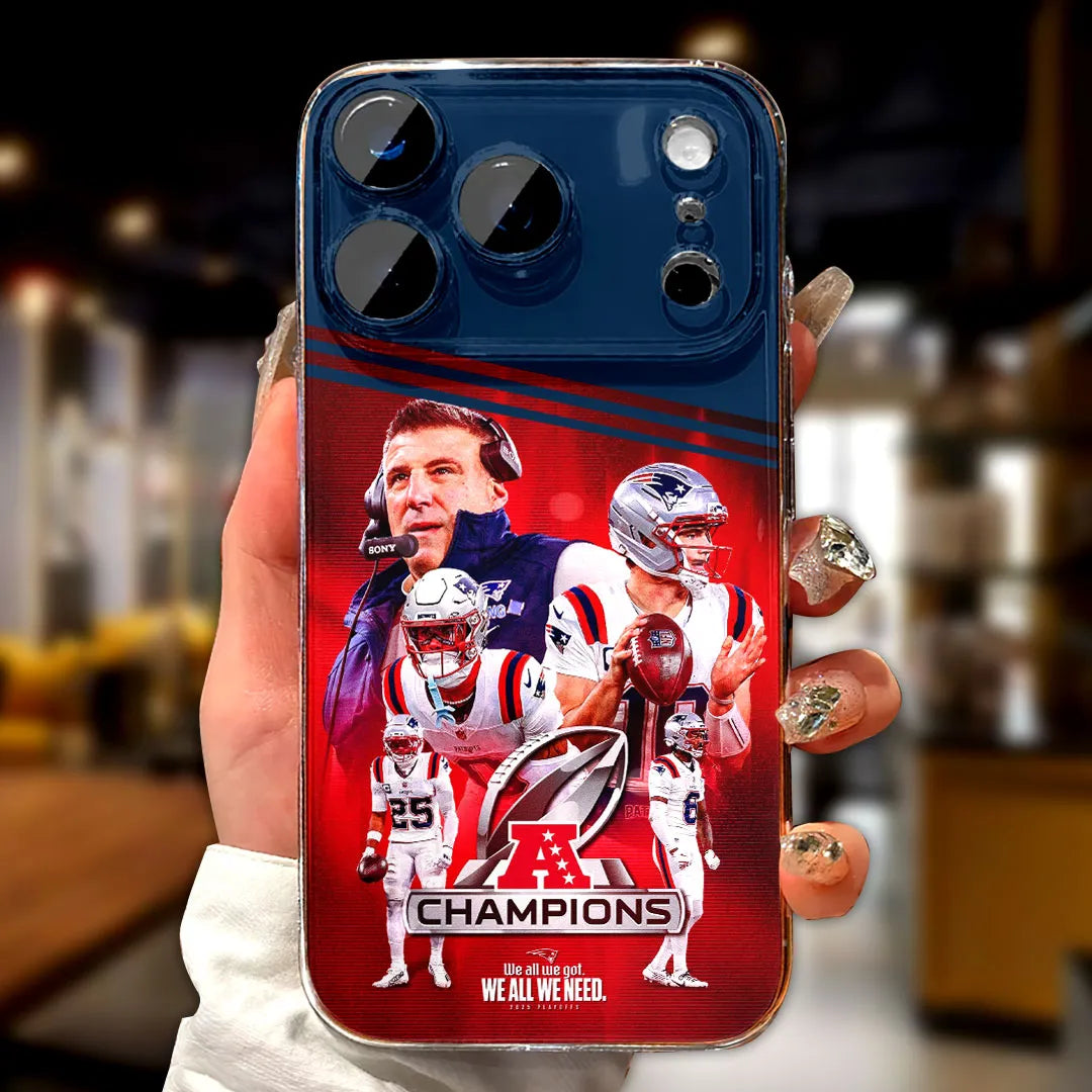 New England Patriots 2025 AFC Champions Phone Case – MAITM14602