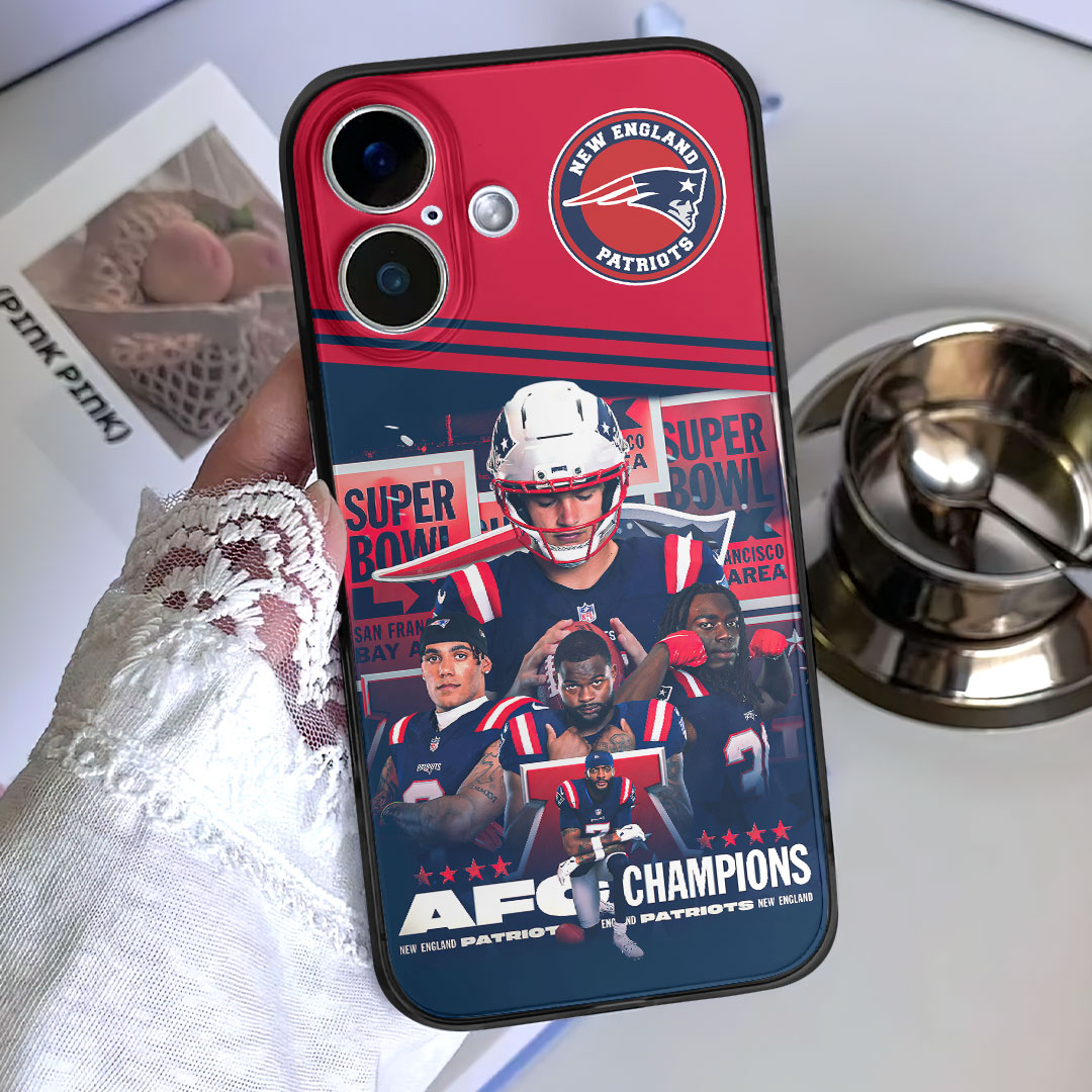 New England Patriots 2025 AFC Champions Phone Case – HOATT15892