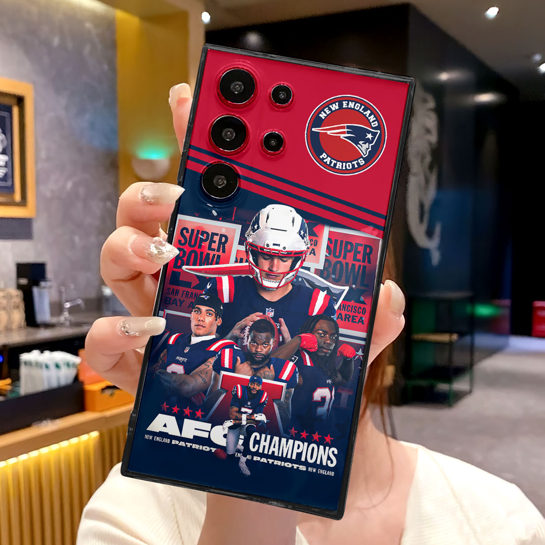 New England Patriots 2025 AFC Champions Phone Case – HOATT15892