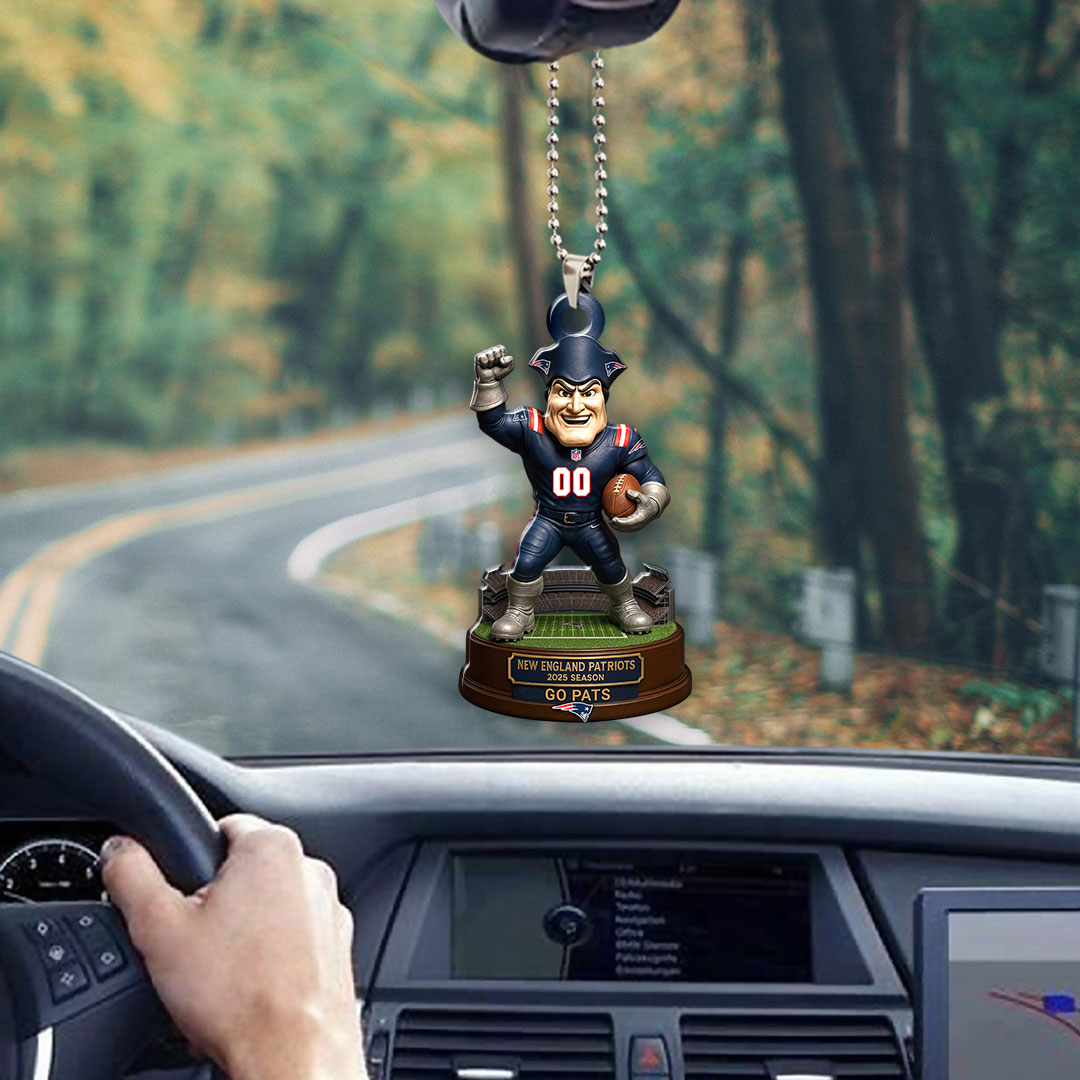 New England Patriots 2025 Season Custom shape 2-sided Acrylic Car Ornament – HOATT13678