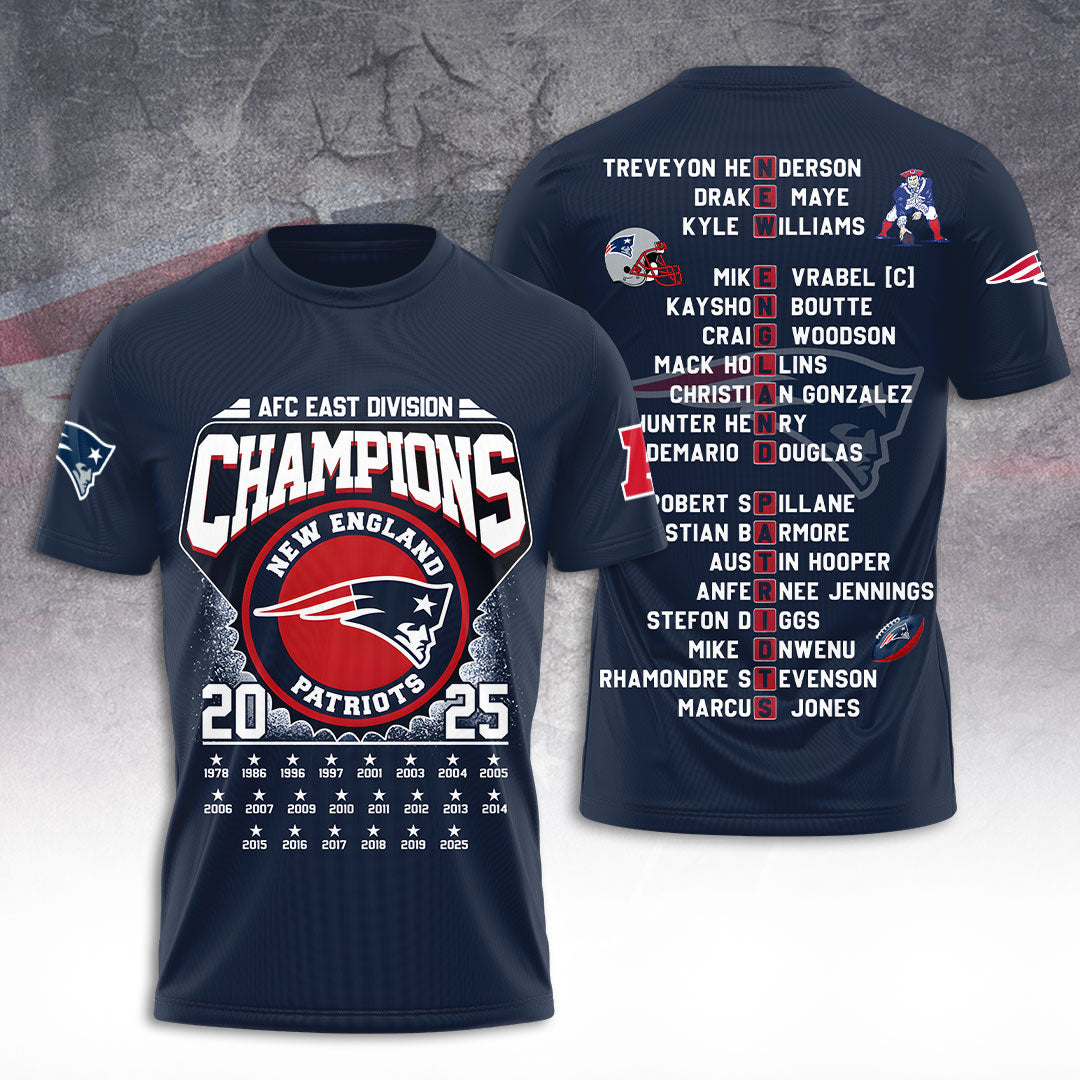 New England Patriots 3D Apparel – TANTN19812