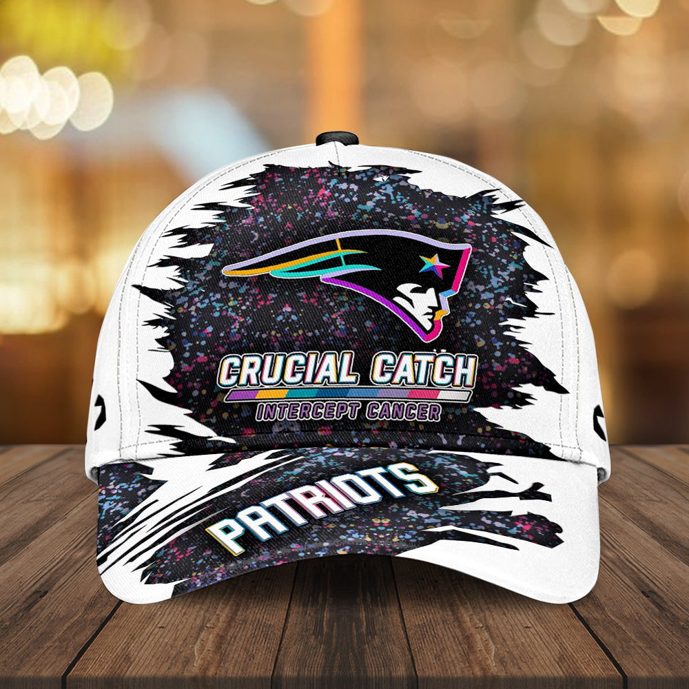 New England Patriots x Crucial Catch Intercept Cancer Classic Cap – MAITM12968