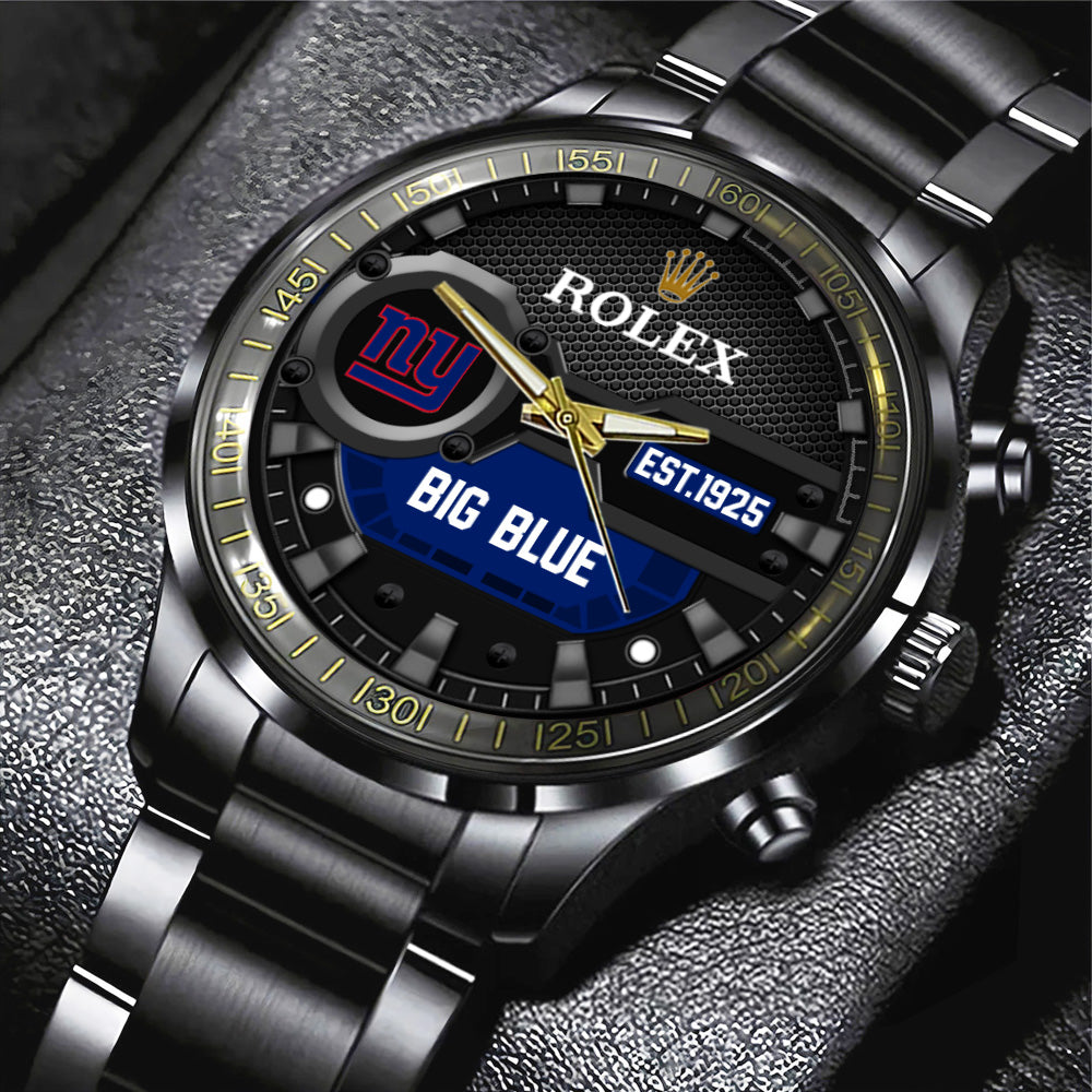 New York Giants x Rolex Black Stainless Steel Watch – MAITM13218
