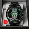 Personalized New York Jets Black Stainless Steel Watch – TANTN16030