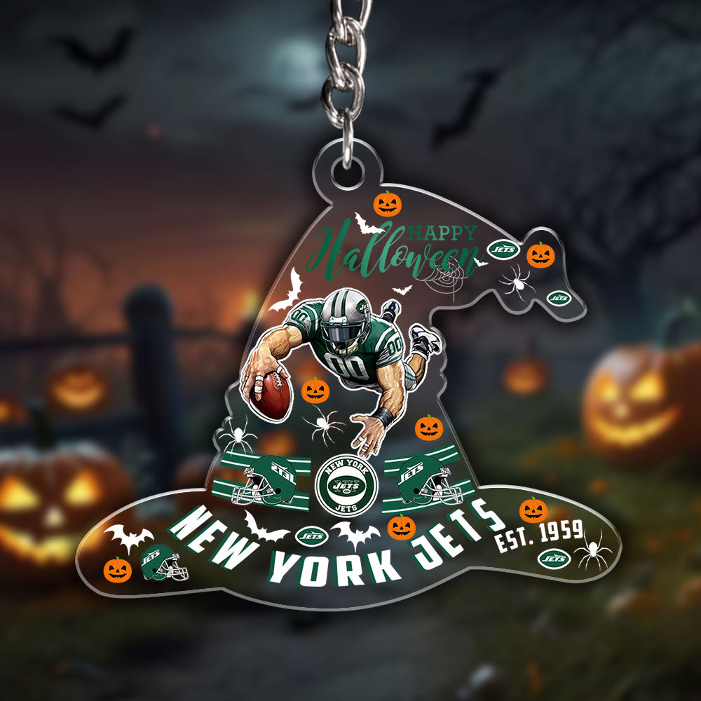 New York Jets Custom Shape 1-side Printed Acrylic Keychain – HOATT12988
