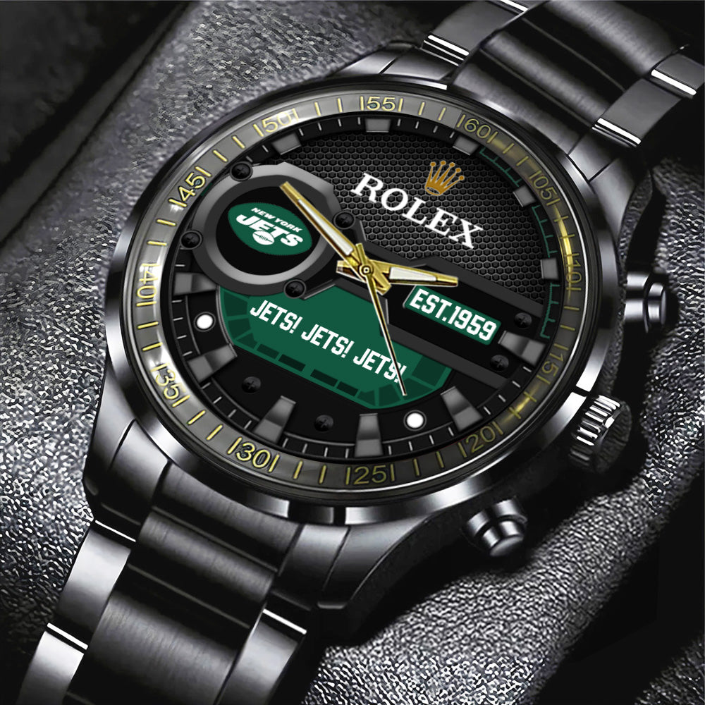 New York Jets x Rolex Black Stainless Steel Watch – MAITM13219