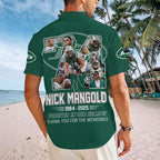 New York Jets x Nick Mangold Short Sleeve Button-Down Shirt – MAITM13627