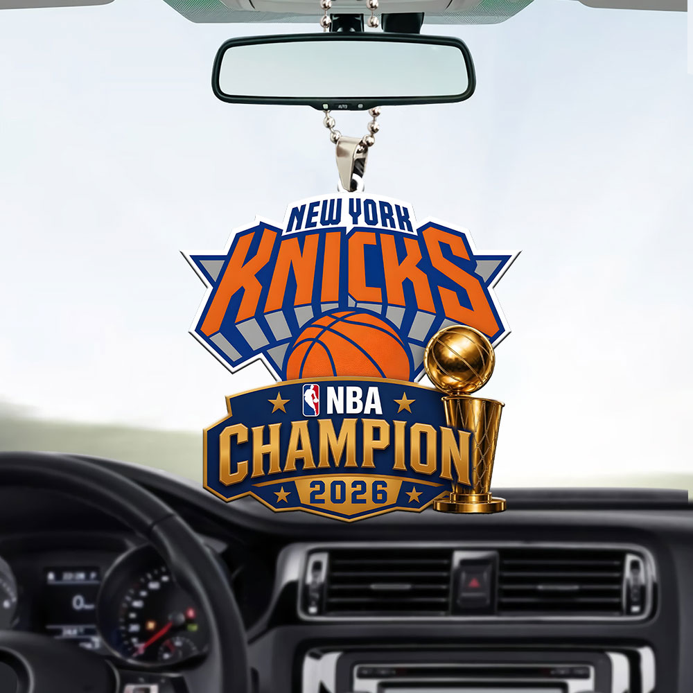New York Knicks Custom shape 1-sided Acrylic Car Ornament – GNE7094