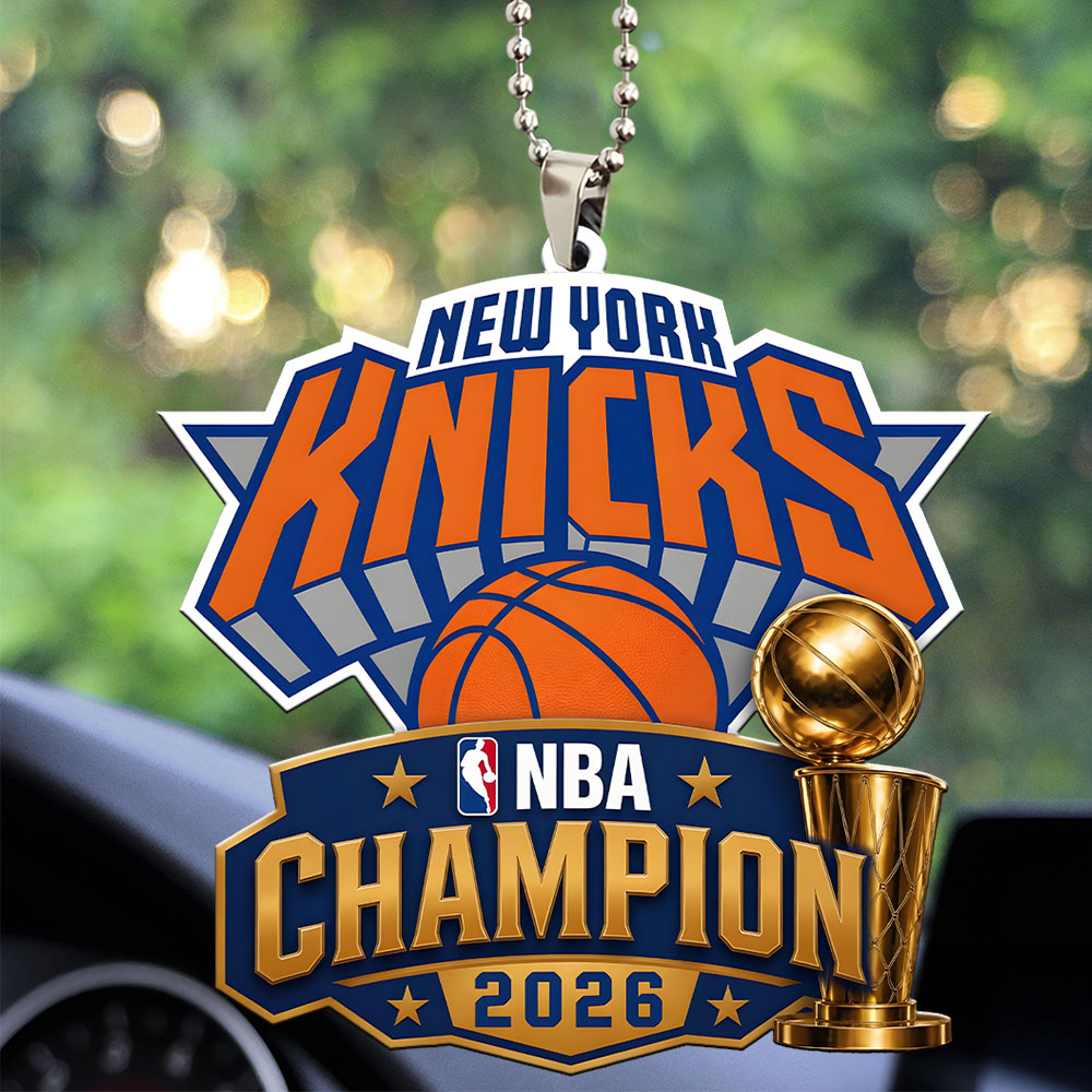 New York Knicks Custom shape 1-sided Acrylic Car Ornament – GNE7094