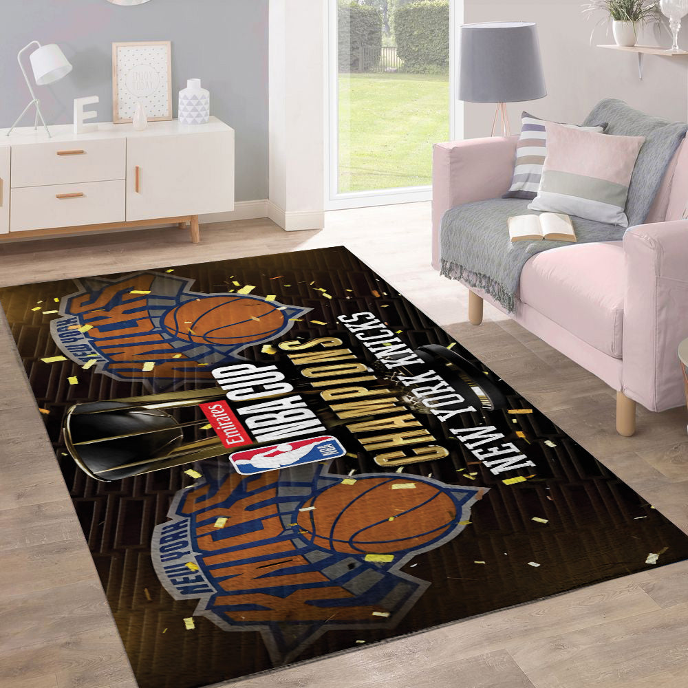 New York Knicks 2025 NBA Champions Rectangular Rug – TANTN19467
