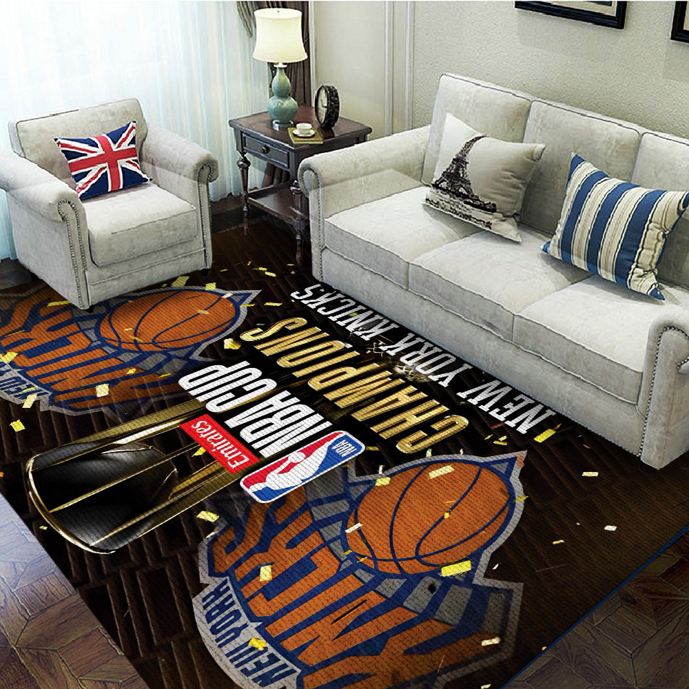 New York Knicks 2025 NBA Champions Rectangular Rug – TANTN19467