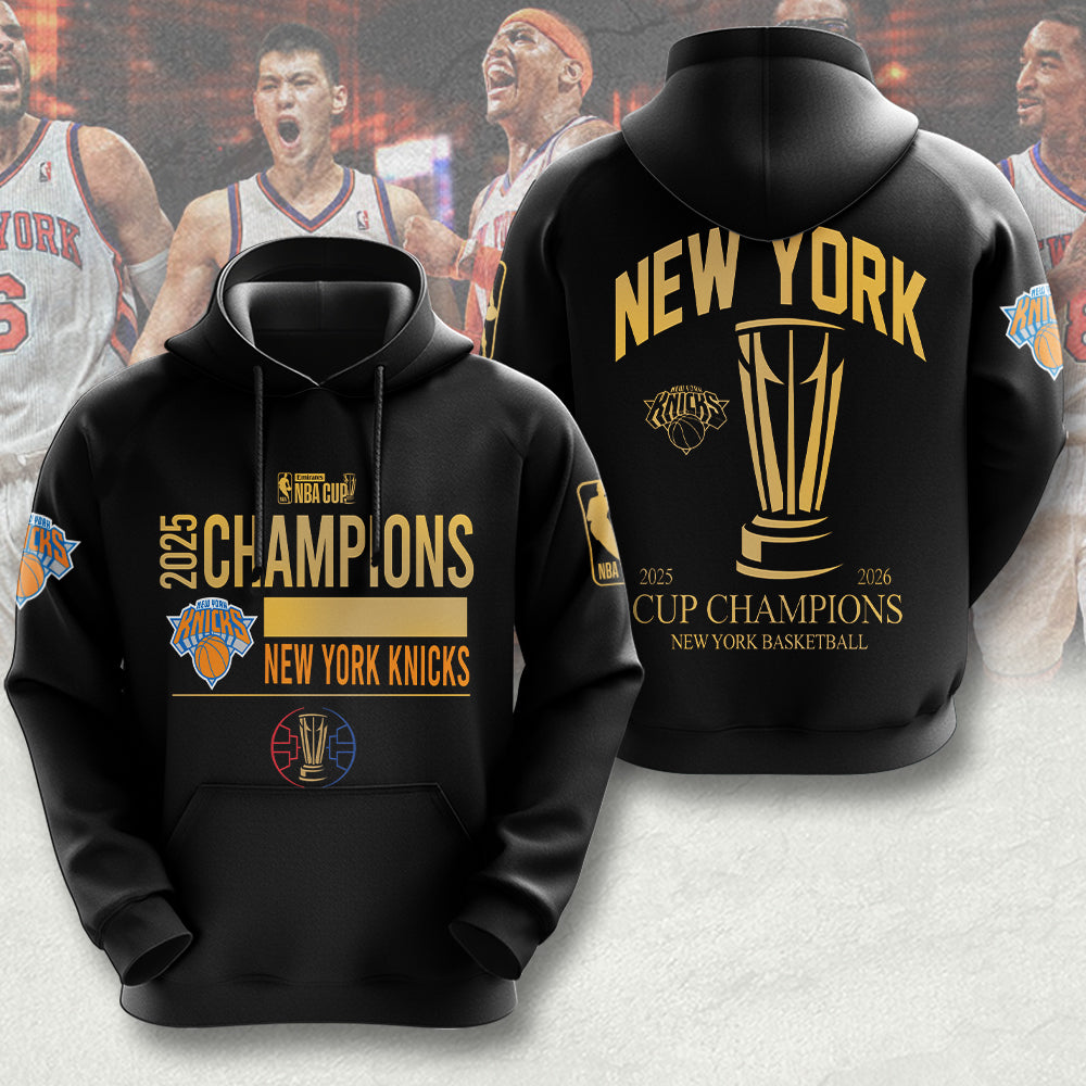 New York Knicks 2025 NBA Cup Champions 3D Apparel – MAITM14116