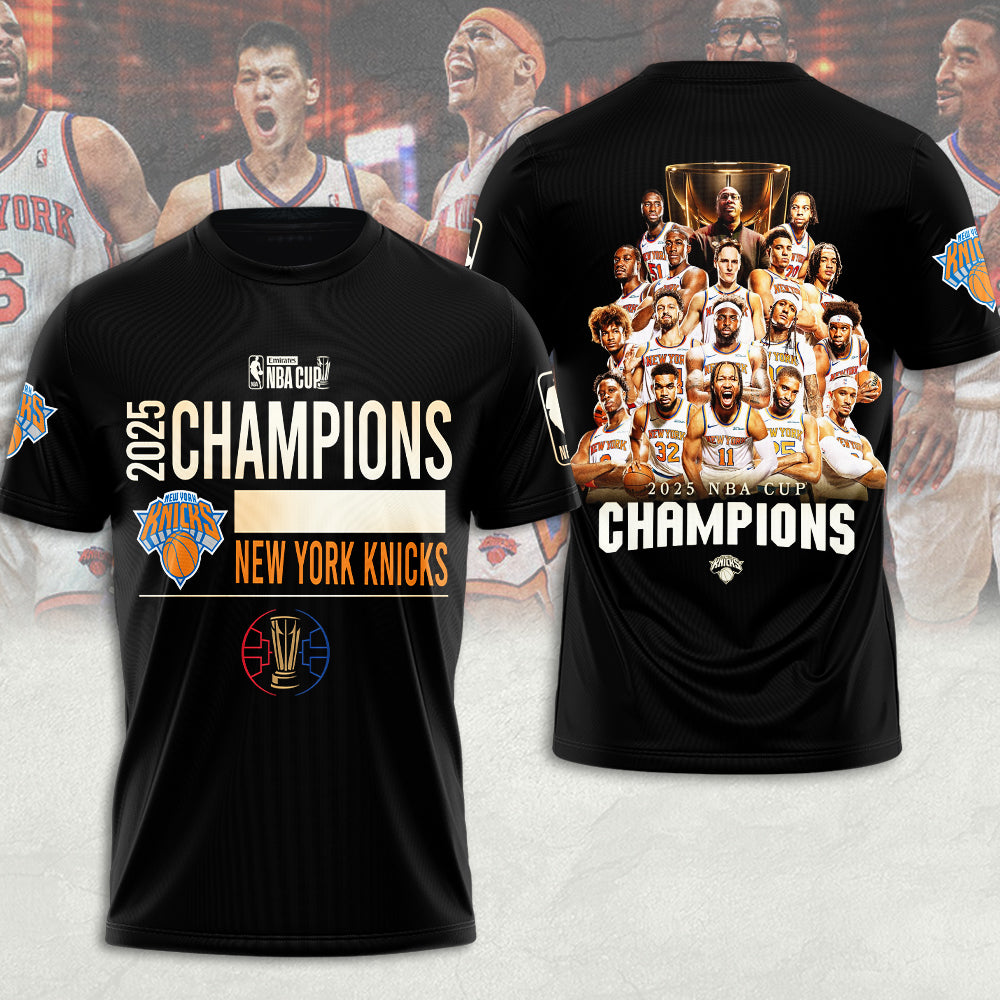 New York Knicks 2025 NBA Cup Champions 3D Apparel – MAITM14108