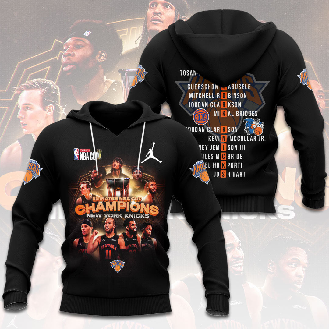 New York Knicks 2025 NBA Cup Champions 3D Apparel – HOATT15186