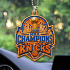 New York Knicks 2026 NBA Finals Champions Custom shape 2-sided Acrylic Car Ornament – HOATT18880