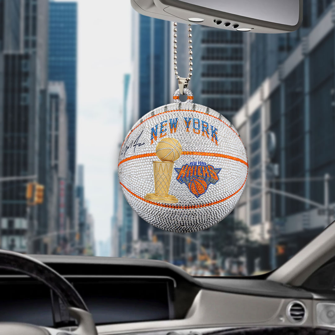 New York Knicks 2026 NBA Finals Champions Custom shape 2-sided Acrylic Car Ornament – HOATT18964