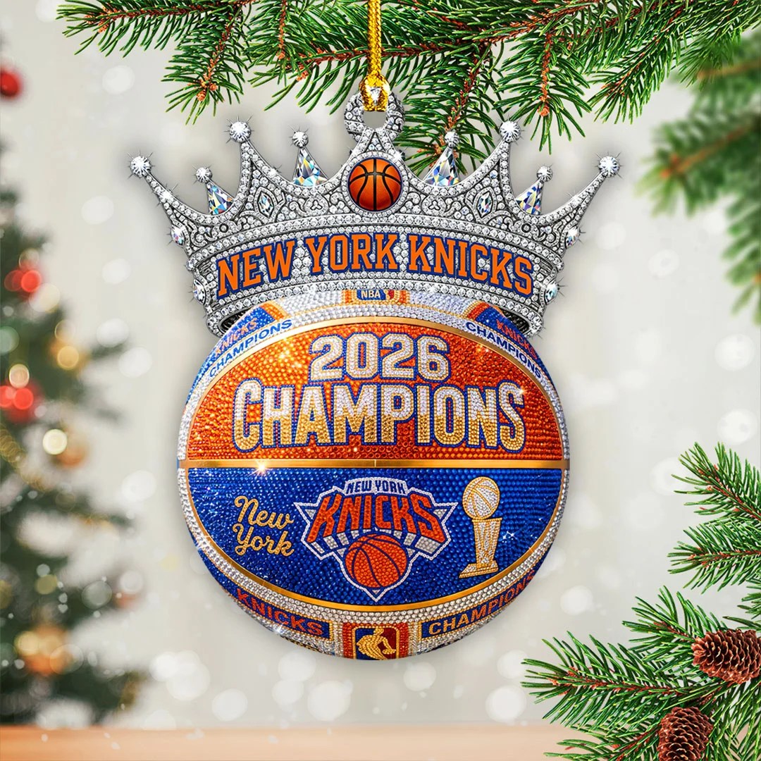 New York Knicks 2026 NBA Finals Champions Custom Shape 2-side Printed Acrylic Ornament – HOATT20938