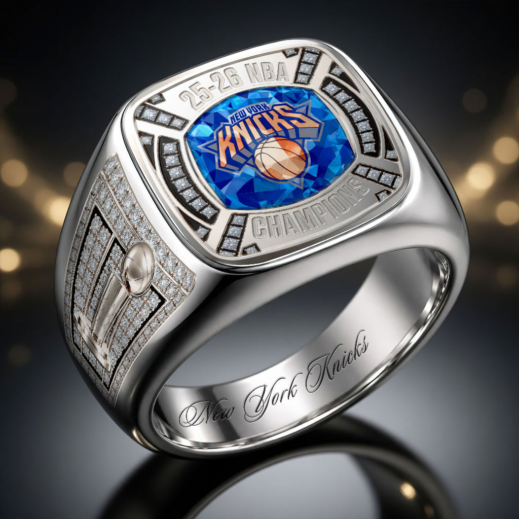 New York Knicks 2026 NBA Finals Champions 3D Engraved Ring – HOATT18620