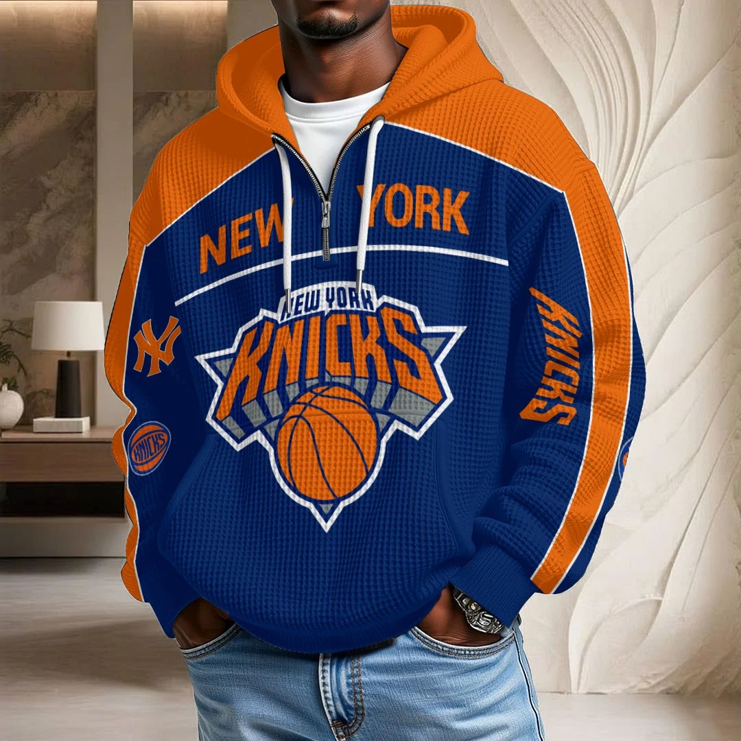 New York Knicks 2026 NBA Finals Champions 3D Unisex Waffle Hoodie – HOATT20505
