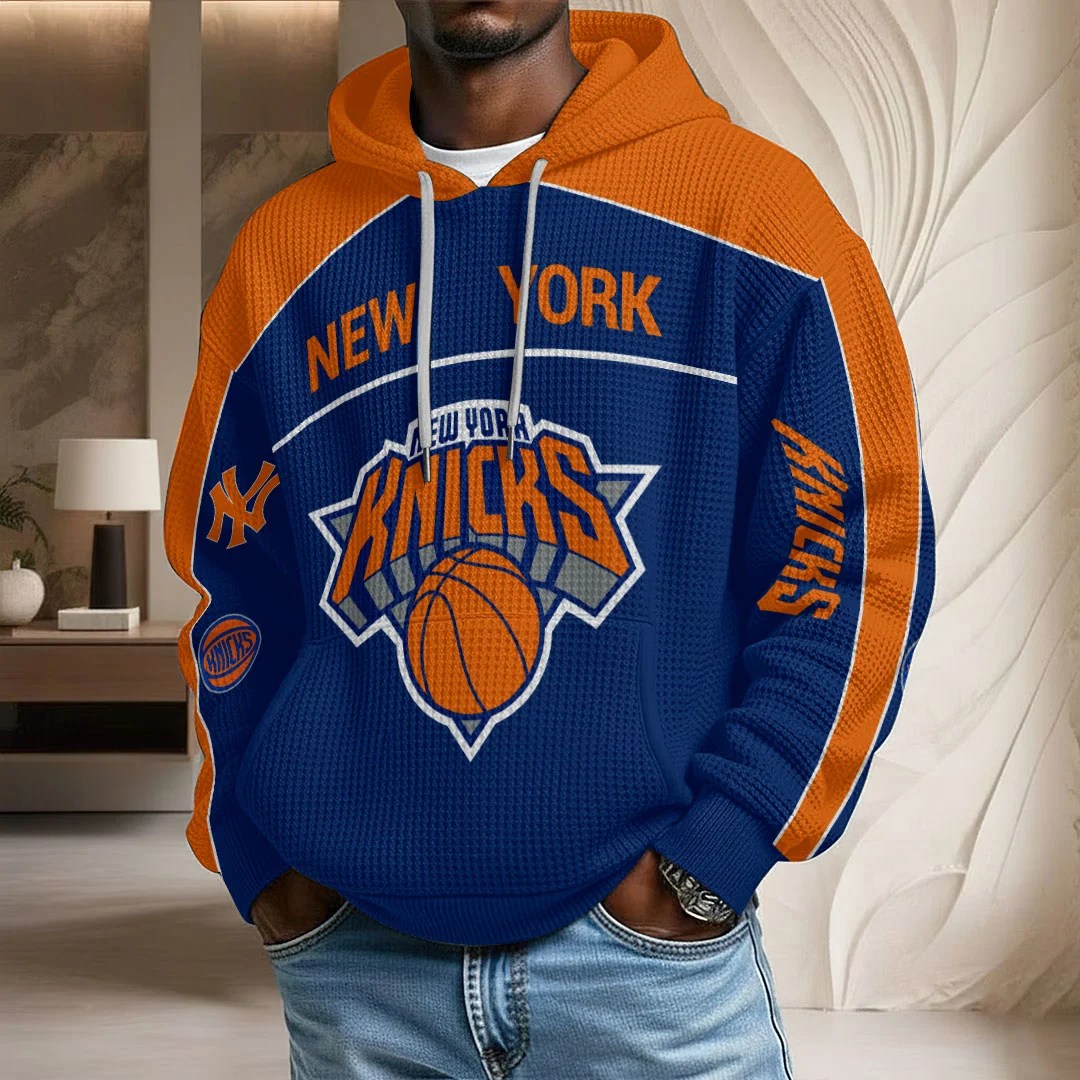 New York Knicks 2026 NBA Finals Champions 3D Unisex Waffle Hoodie – HOATT20505