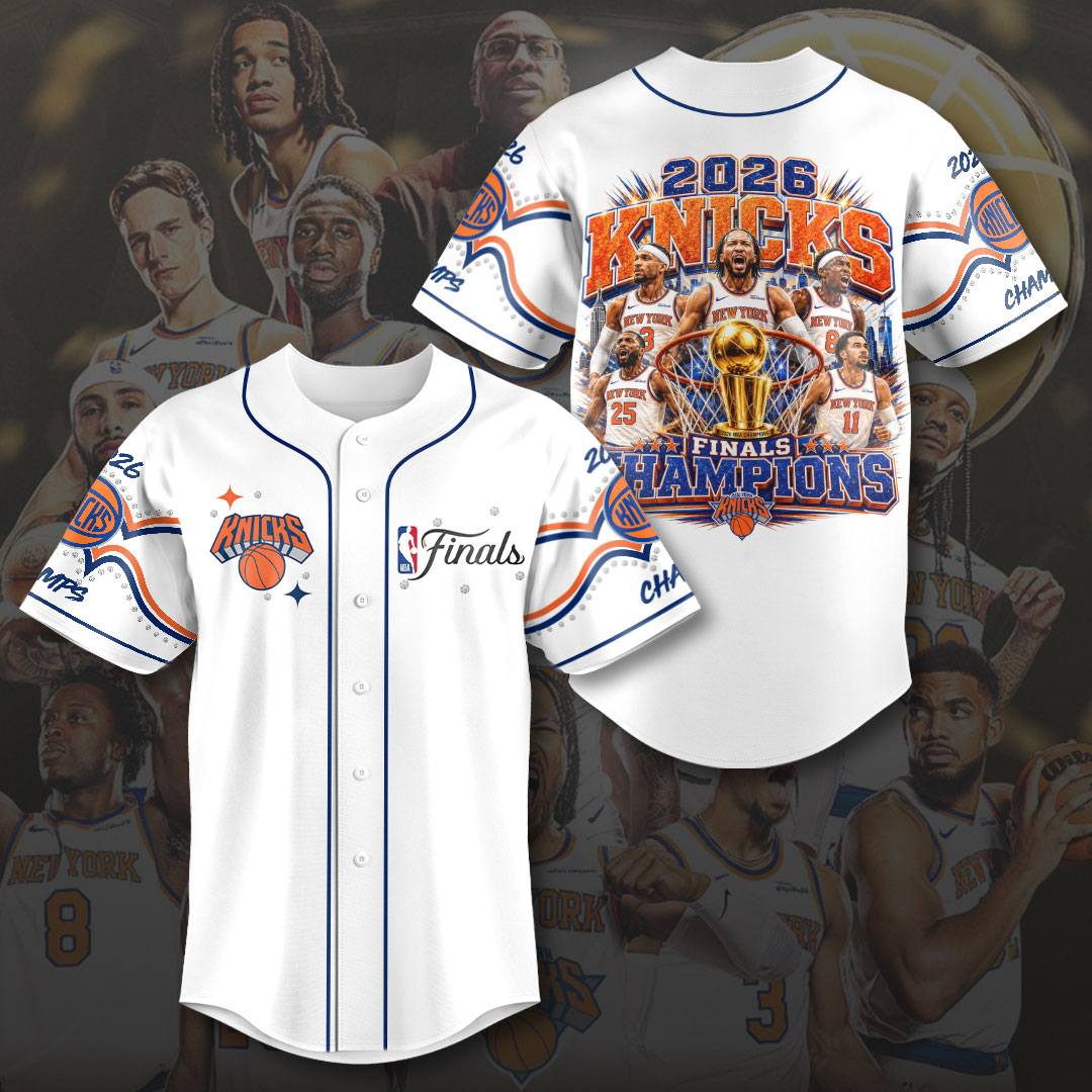 New York Knicks 2026 NBA Finals Champions Baseball Jersey – HOATT19415