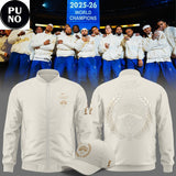 New York Knicks 2026 NBA Finals Champions Cream Zip Jacket