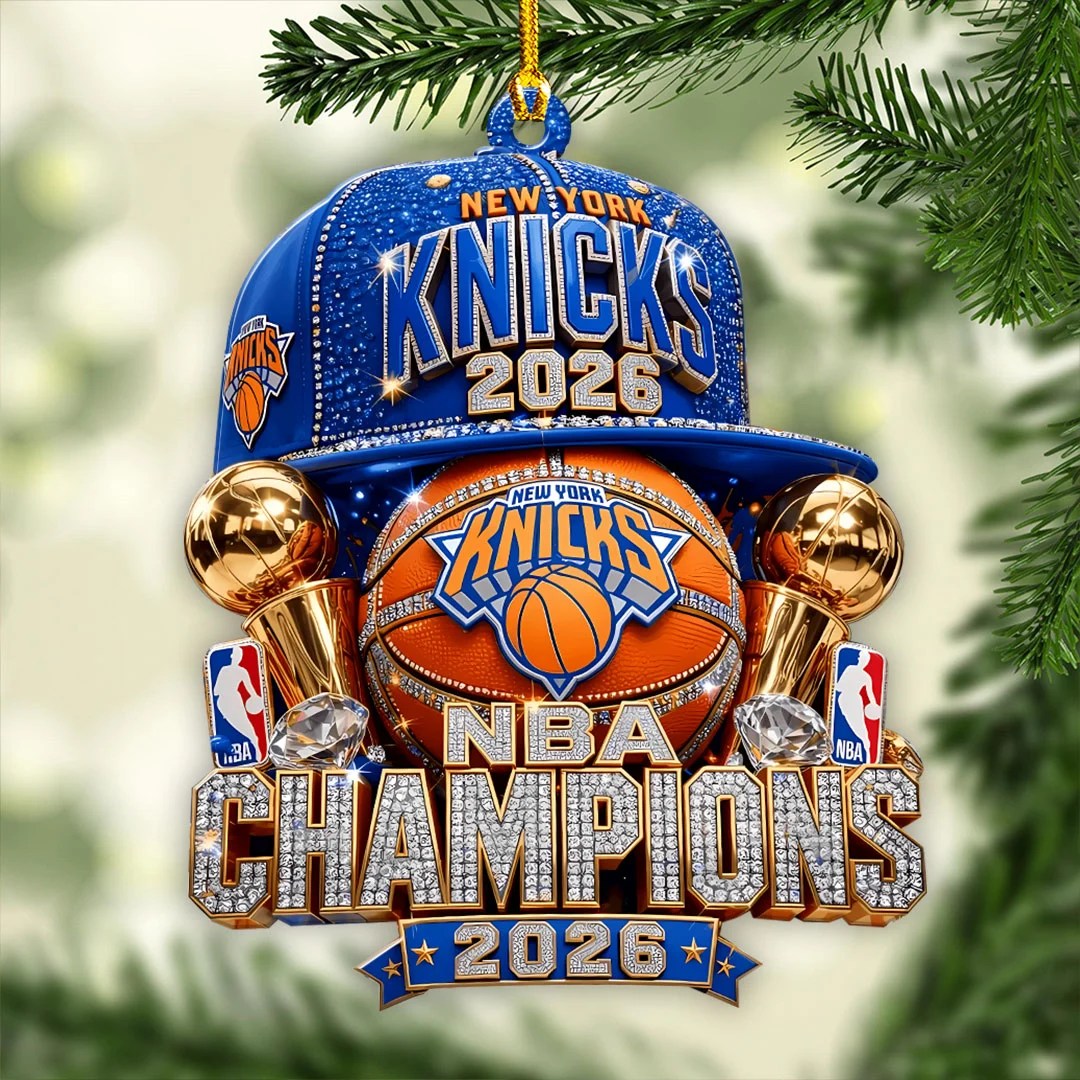 New York Knicks 2026 NBA Finals Champions Custom Shape 2-side Printed Acrylic Ornament – HOATT21091