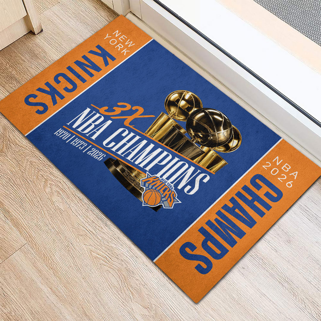 New York Knicks 2026 NBA Finals Champions Doormat – HOATT18774