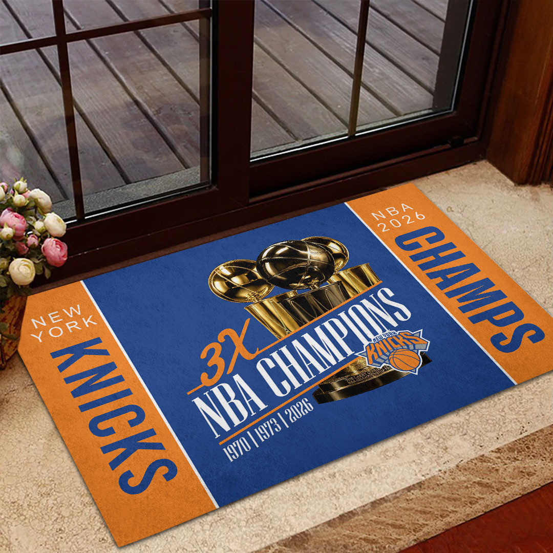 New York Knicks 2026 NBA Finals Champions Doormat – HOATT18774