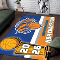 New York Knicks 2026 NBA Finals Champions Rectangular Rug – TMTHU6949