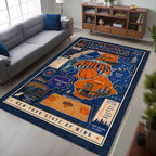New York Knicks 2026 NBA Finals Champions Rectangular Rug – HOATT19503