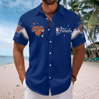 New York Knicks 2026 NBA Finals Champions Short Sleeve Button-Down Shirt – HOATT19045