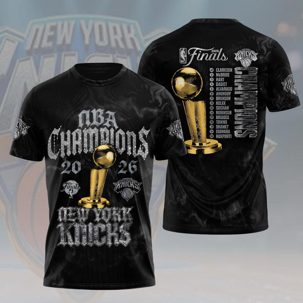 New York Knicks 2026 NBA Finals Champions 3D Apparel – HOATT19214