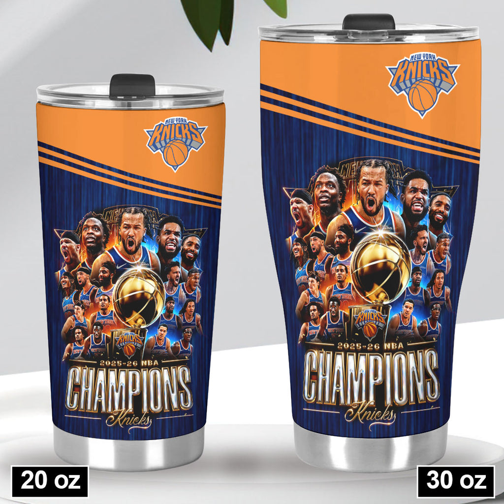 New York Knicks 2026 NBA Finals Champions Tumbler Cup – HOATT18629