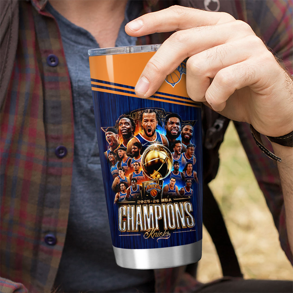 New York Knicks 2026 NBA Finals Champions Tumbler Cup – HOATT18629