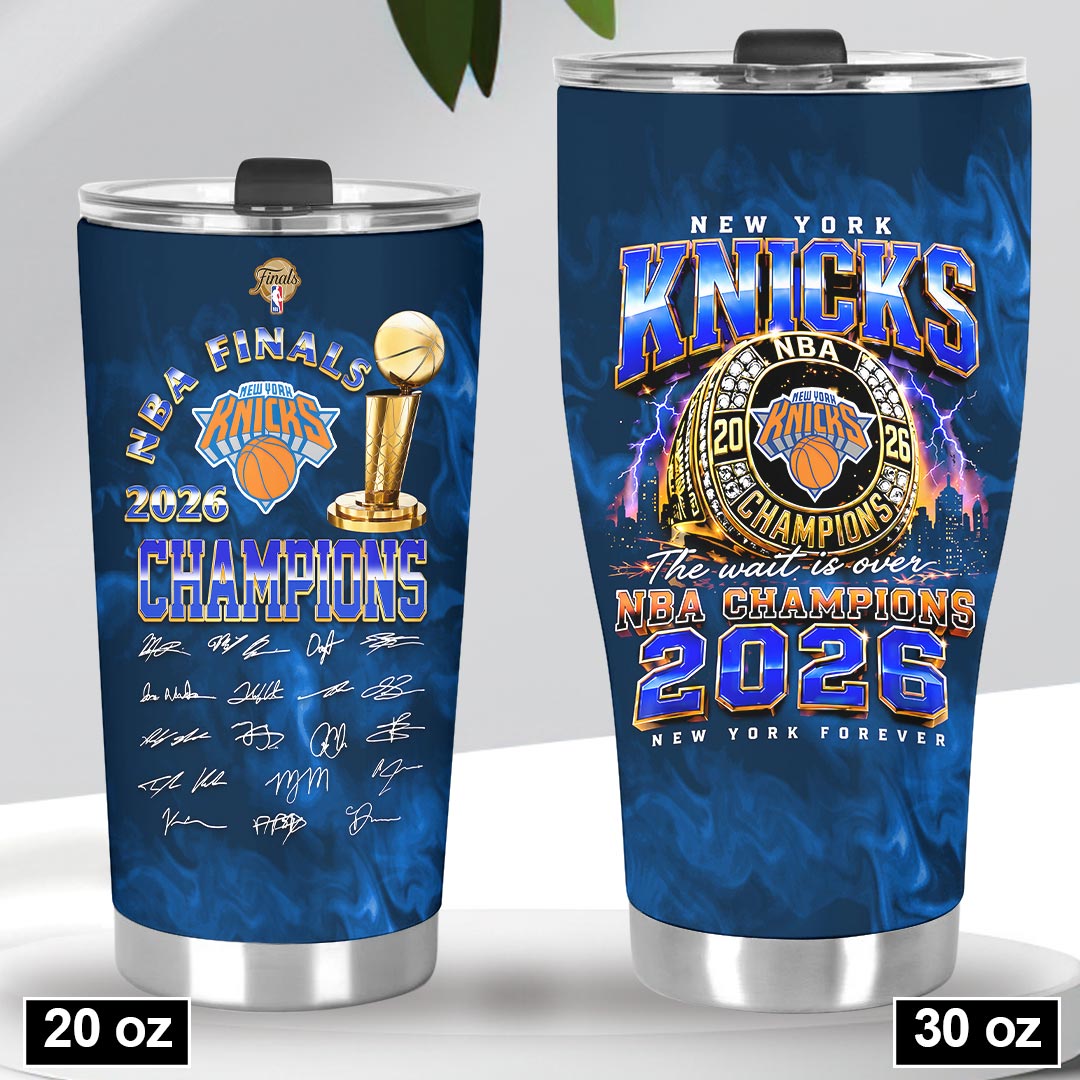 New York Knicks 2026 NBA Finals Champions Tumbler Cup – HOATT19260