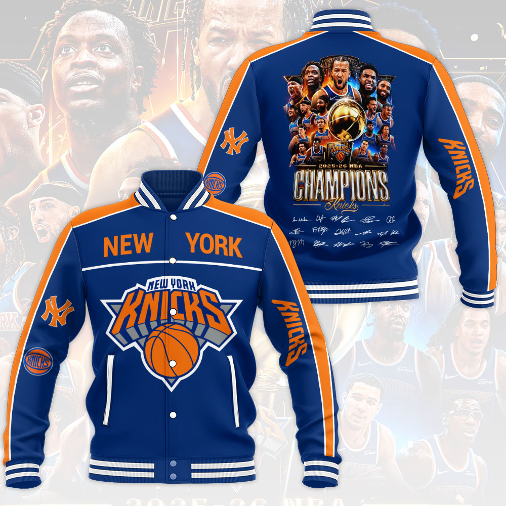 New York Knicks 2026 NBA Finals Champions Varsity Jacket – HOATT19499
