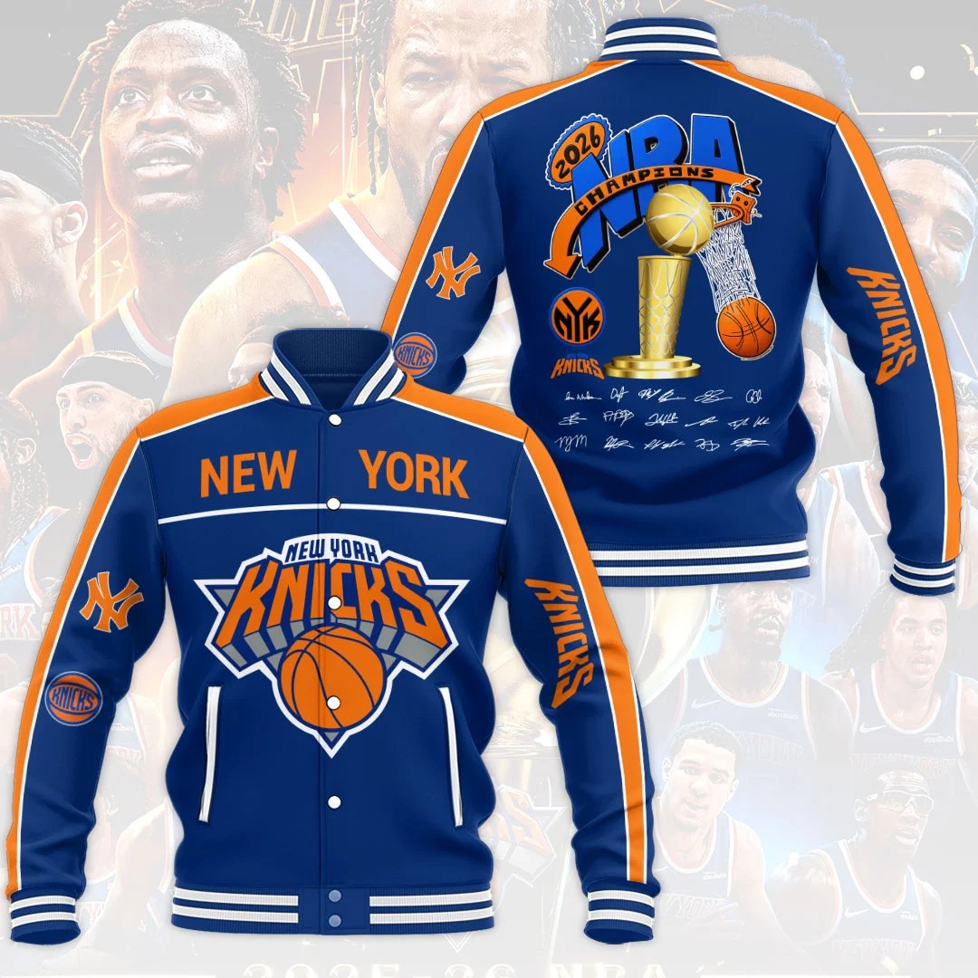 New York Knicks 2026 NBA Finals Champions Varsity Jacket – HOATT20501