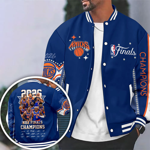 New York Knicks 2026 NBA Finals Champions Varsity Jacket – HOATT18983