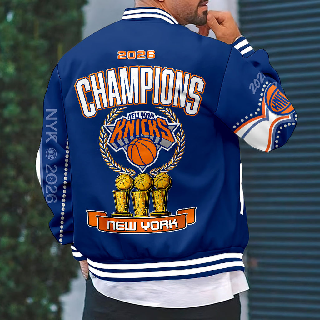 New York Knicks 2026 NBA Finals Champions Varsity Jacket – HOATT19371