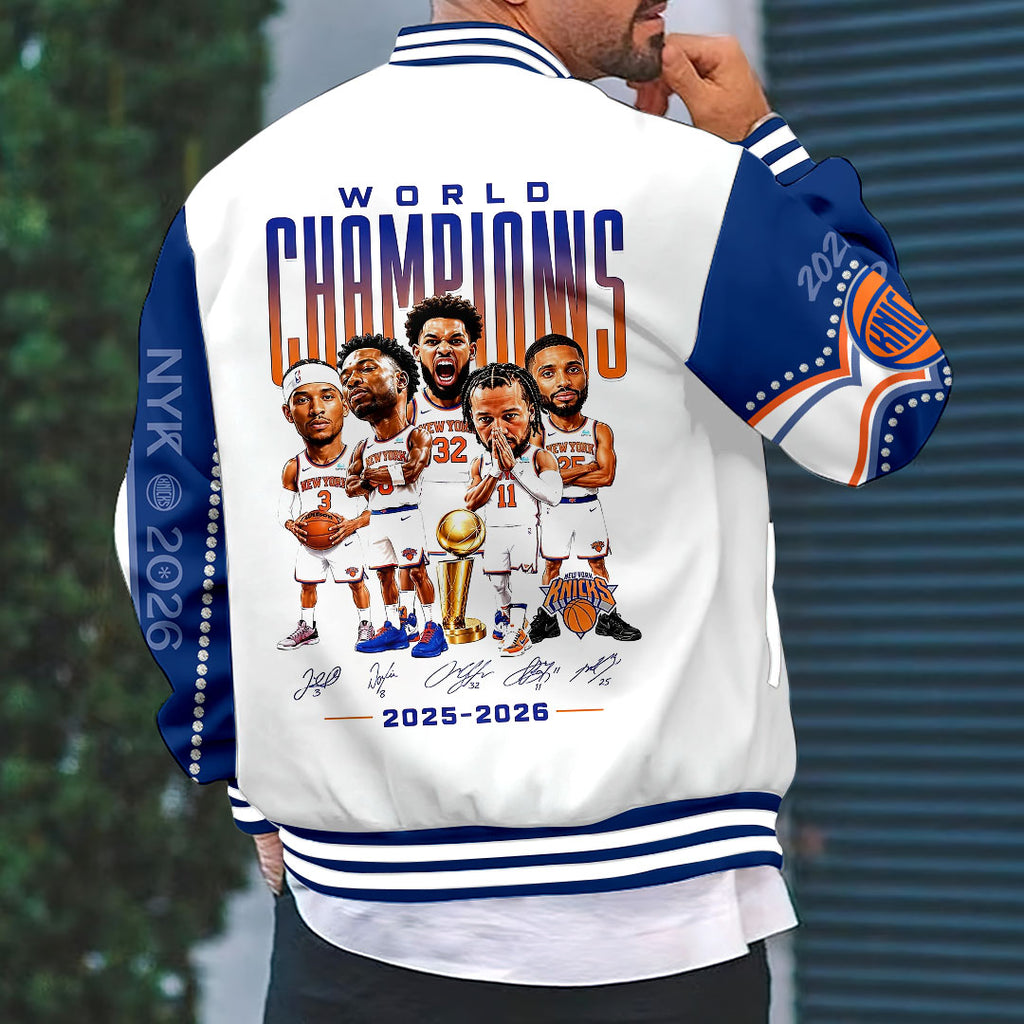 New York Knicks 2026 NBA Finals Champions Varsity Jacket – HOATT19388