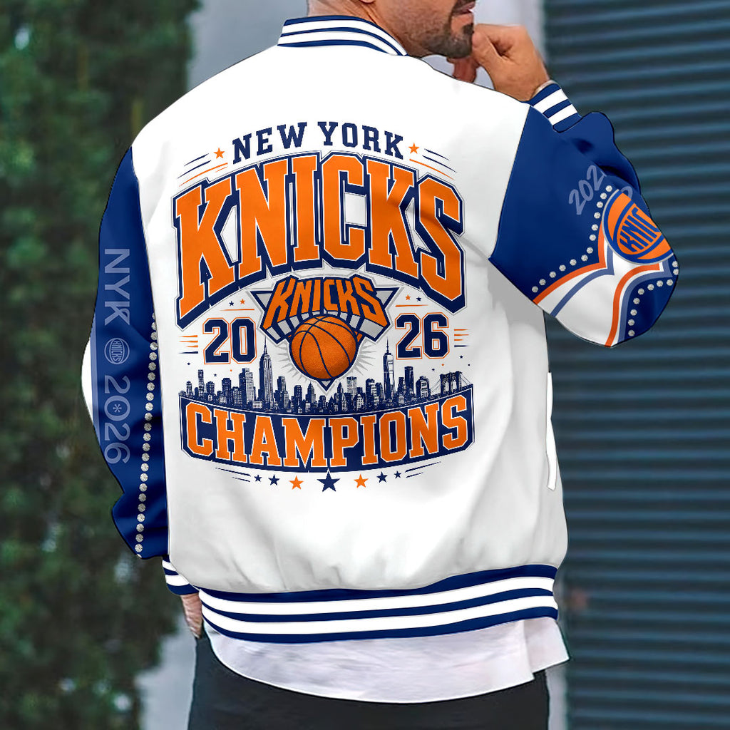 New York Knicks 2026 NBA Finals Champions Varsity Jacket – HOATT19472