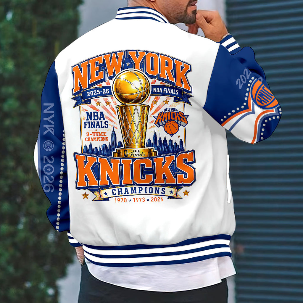 New York Knicks 2026 NBA Finals Champions Varsity Jacket – HOATT19898