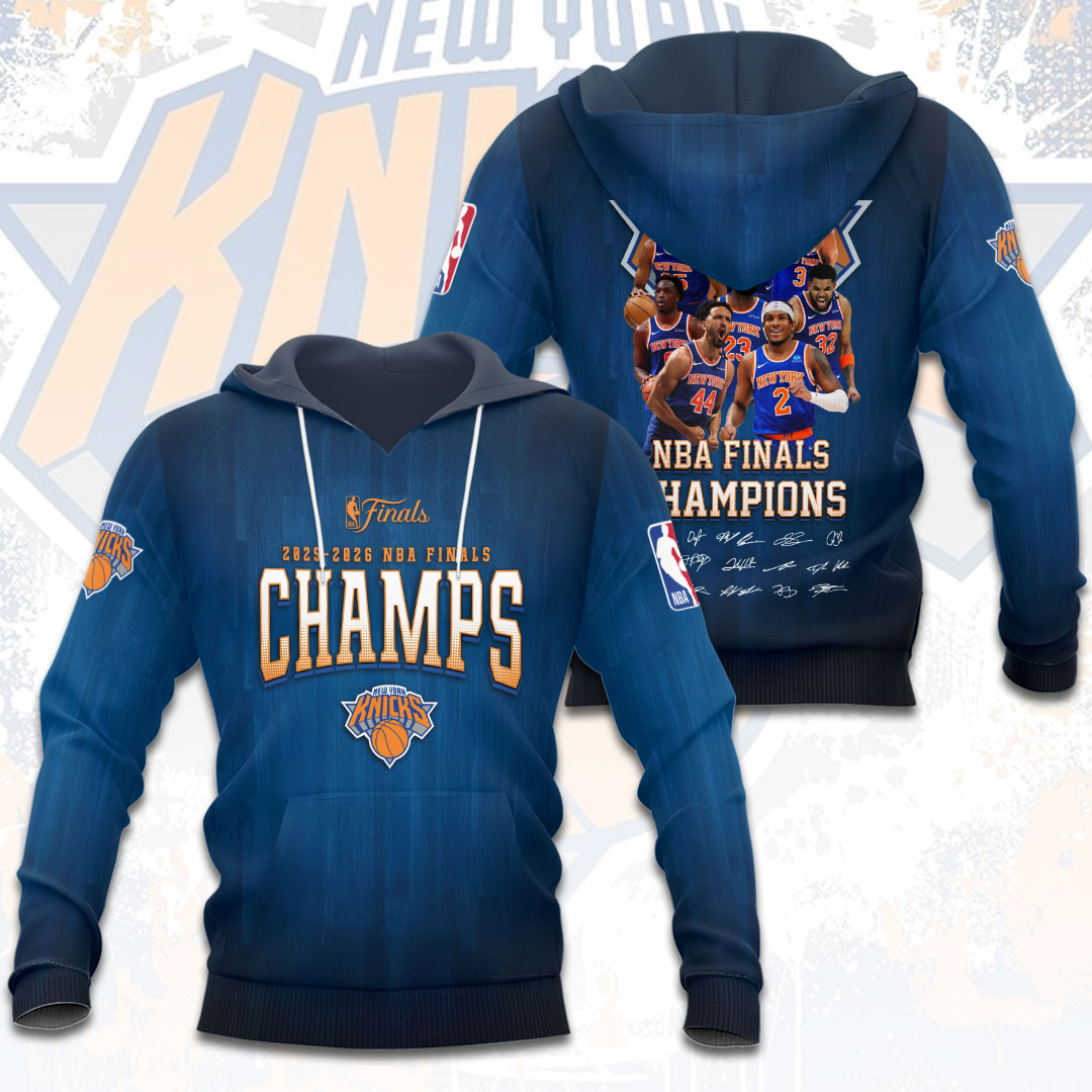 New York Knicks 2026 NBA Finals Champions 3D Apparel – HOATT18868