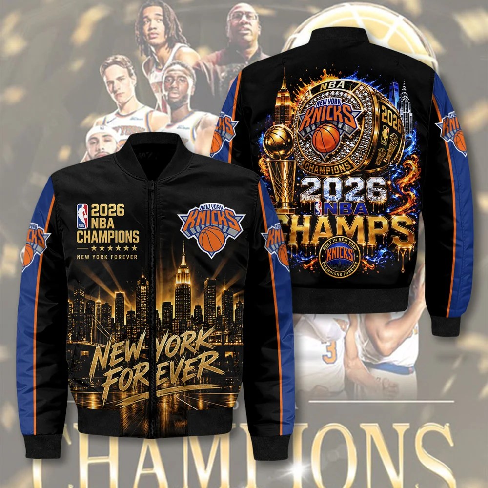 New York Knicks 3D Bomber Jacket – TMTHU9114