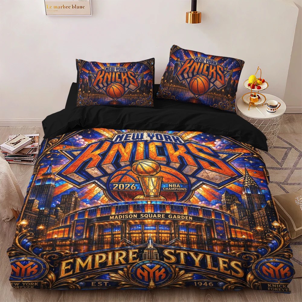 New York Knicks 3-Piece Duvet Bedding Set – TMTHU9368