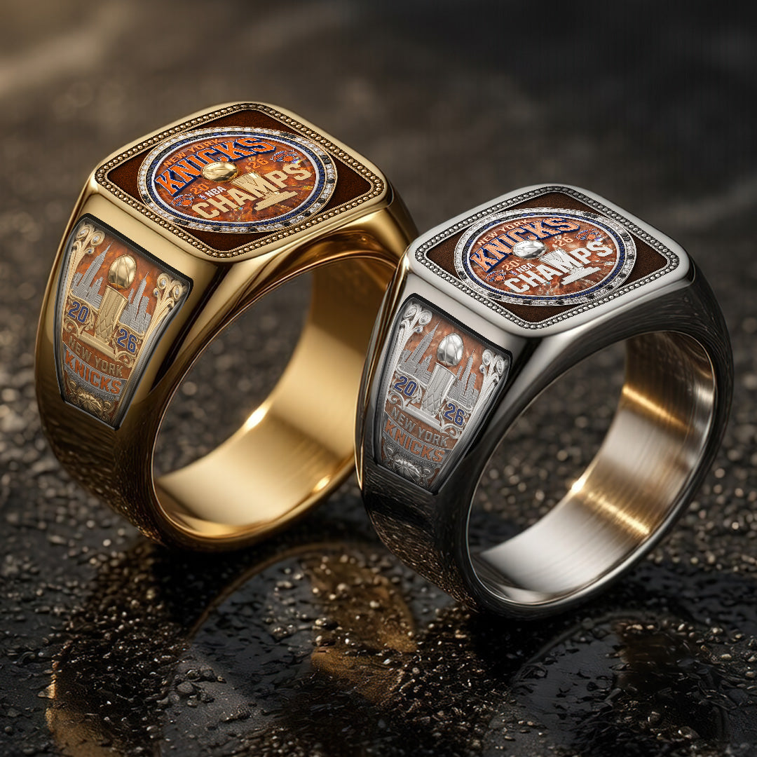 New York Knicks NBA Champions 2026 3D Engraved Ring – TMTHU6842