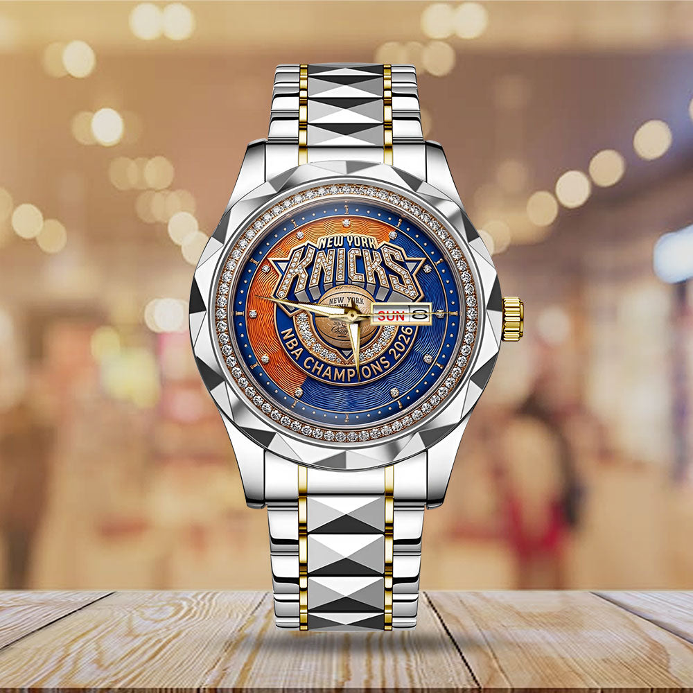 New York Knicks NBA Champions 2026 Alloy Luxury Quartz Watch – TMTHU6899